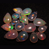 15pcs Super Top Quality ETHIOPIAN Opal So amazing Beautifull Fire Smooth Pear Briolett Huge Size 9x6 -6x4 mm approx Very Very This quality Trully stunning high quality